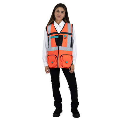 Chaleco Geologo Alaska Xpert Mujer Naranjo