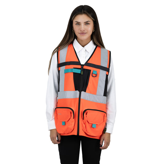 Chaleco Geologo Alaska Xpert Mujer Naranjo