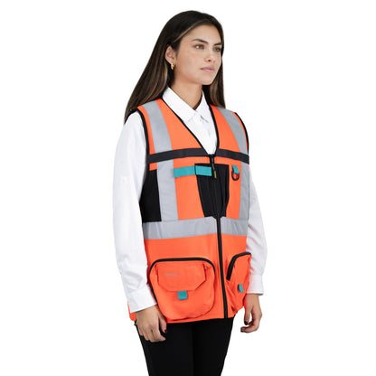 Chaleco Geologo Alaska Xpert Mujer Naranjo