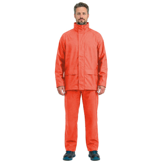 TRAJE IMPERMEABLE ALASKA PU/PVC NARANJO